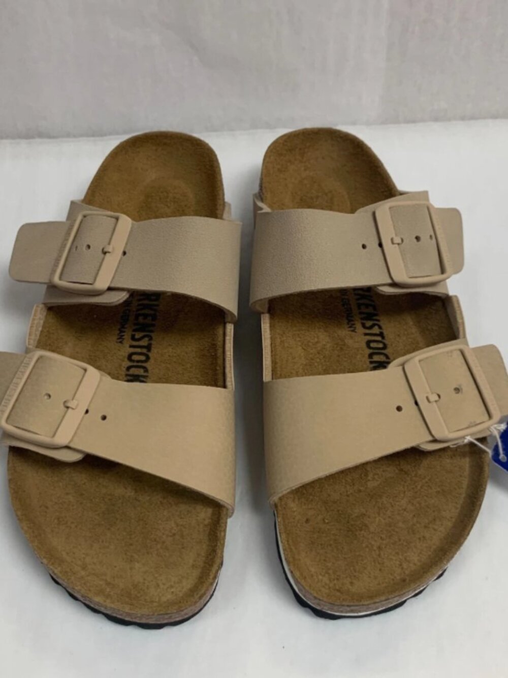 Birkenstock Arizona Ice/Sandcastle Split Birko-Flor Narrow Width Sandals